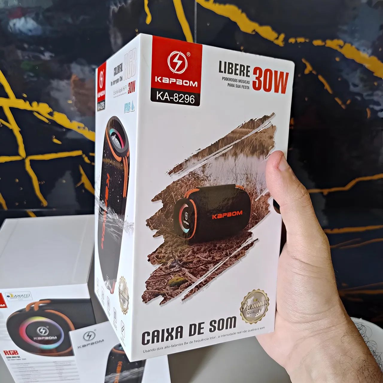 Caixa de som Bluetooth portátil Kapbom 30w com Entrega. - Foto 3