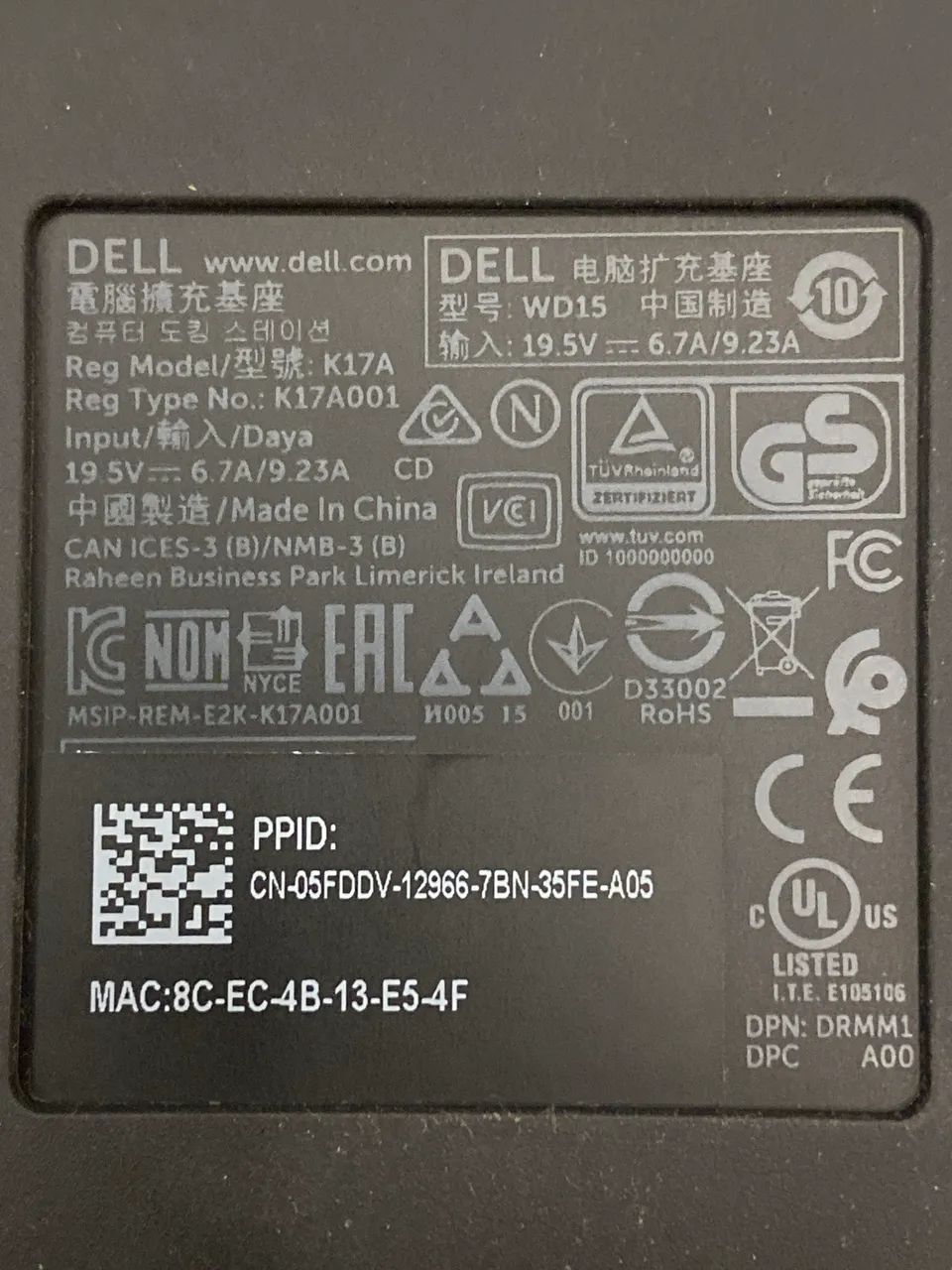 Dock Station Dell Wd15 K17a - Foto 2