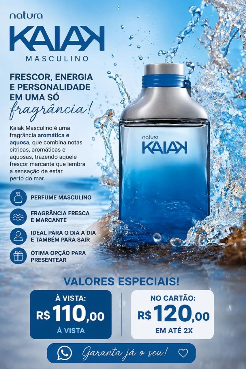 Perfume Kaiak Tradicional Masculino