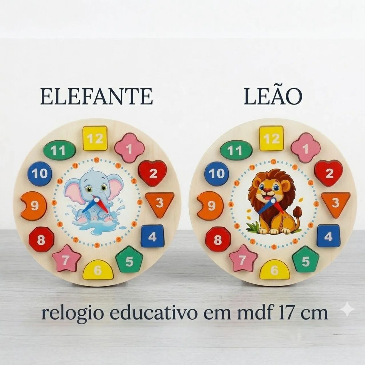 Atacado 10 Caixas de Brinquedo Educativo Relógio De Encaixe