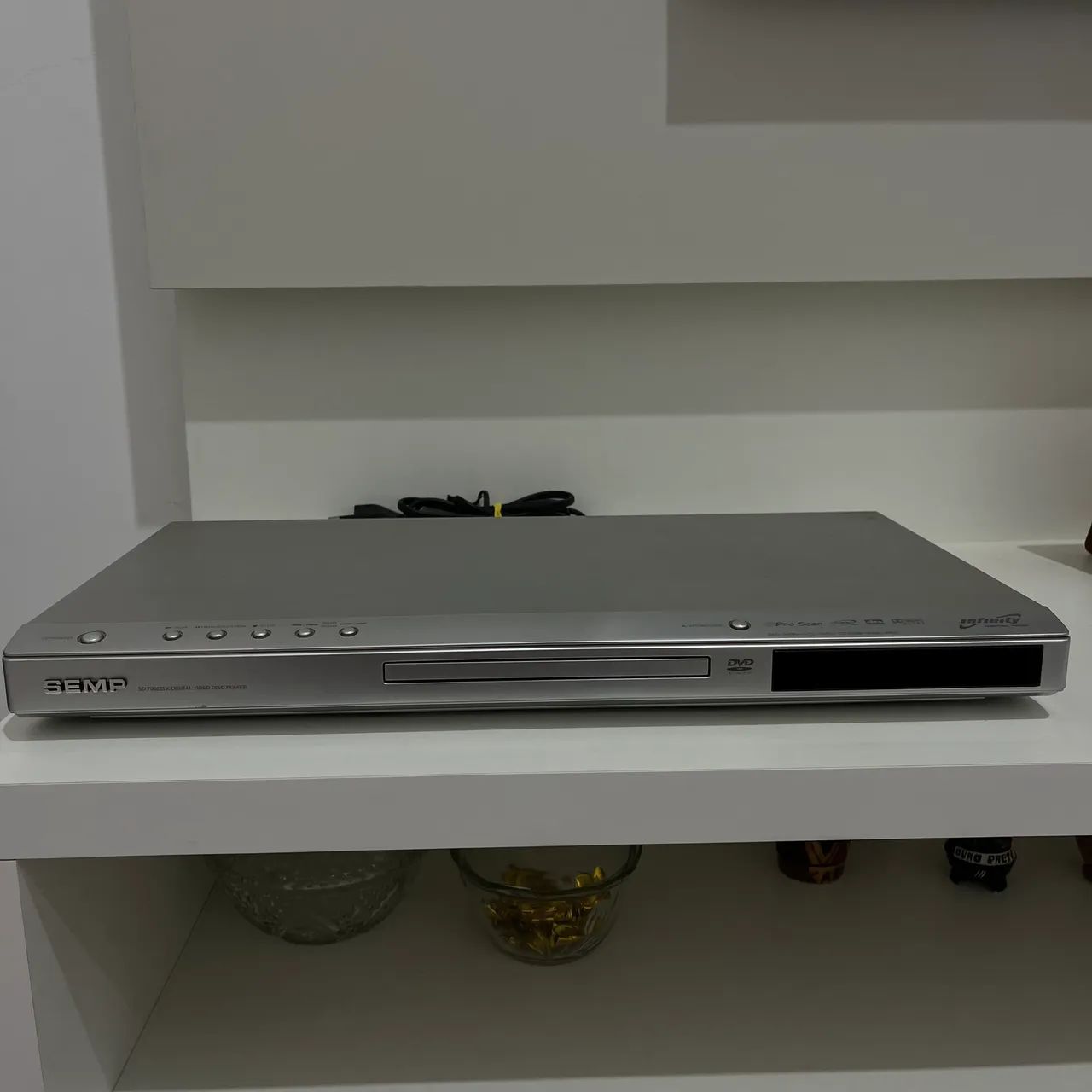 DVD Player SEMP Slim Silver - Impecável - Foto 4