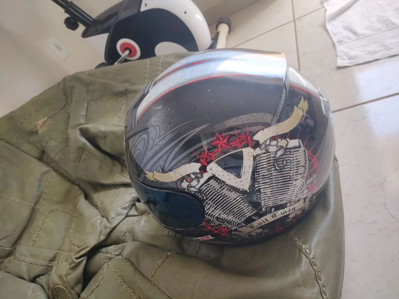 Capacete LS2 número 58  original  - Foto 3