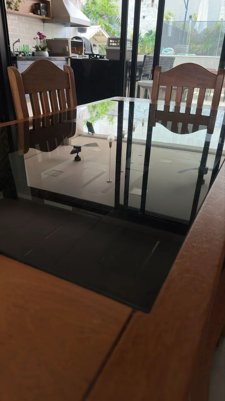 Mesa de jantar 6 lugares com cadeiras  - Foto 3