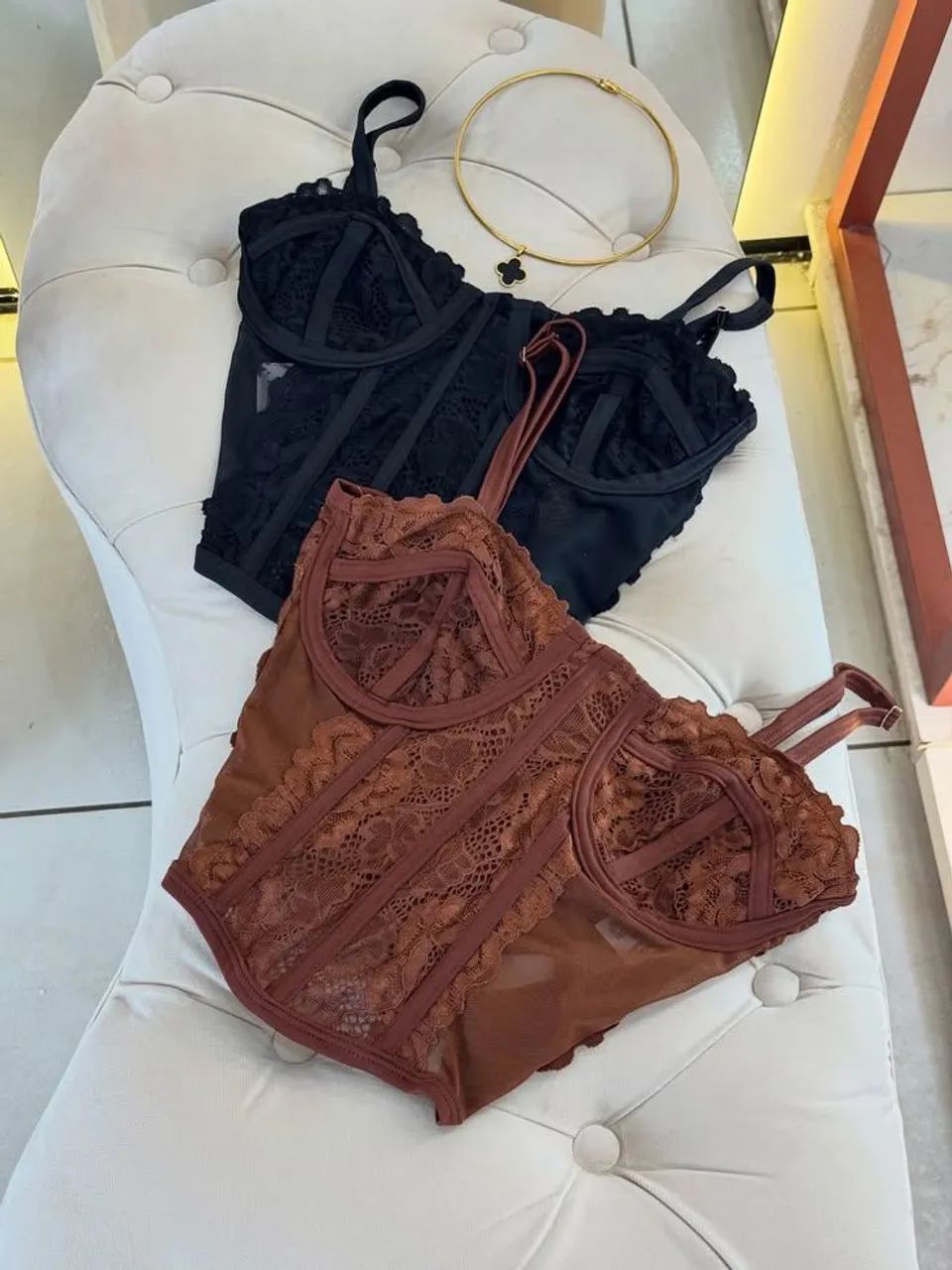 Corselet em Renda Premium 