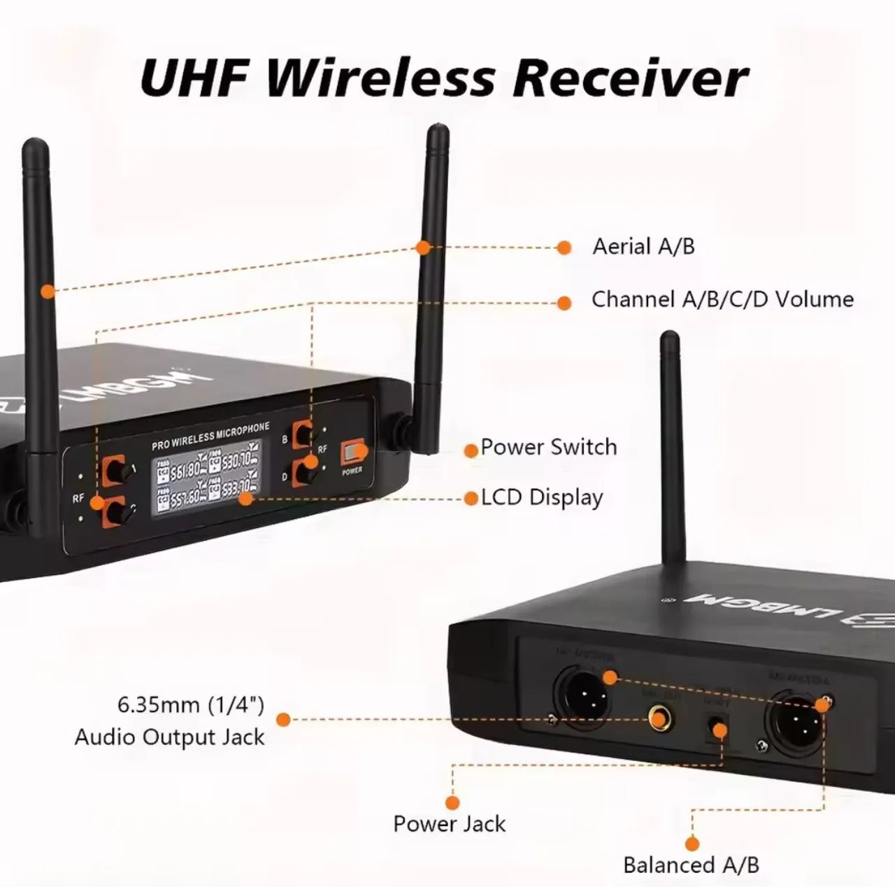 Kit com 4 microfones auriculares headset - LMBGM d44h  - Foto 6