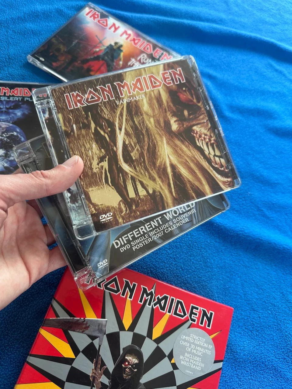 Iron Maiden colecao cds promo single box heavy metal rock Lp vinil