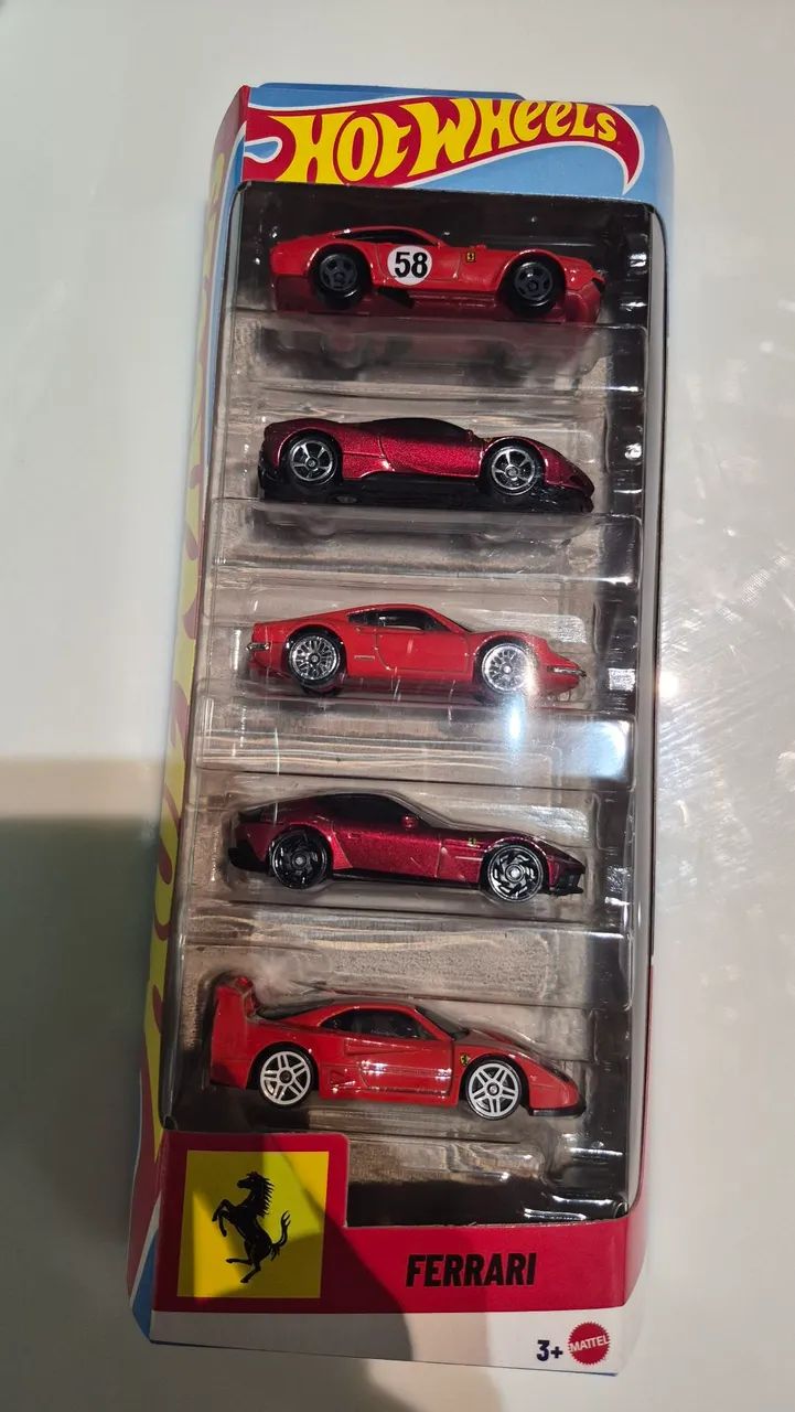 Pack 5 Ferraris Hot Wheels 