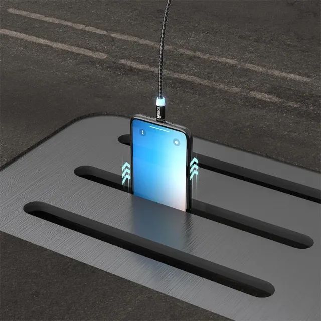 Cabo Usb Magnético 3 Em 1 Tipo C Micro Usb V8 Lightning - Foto 5