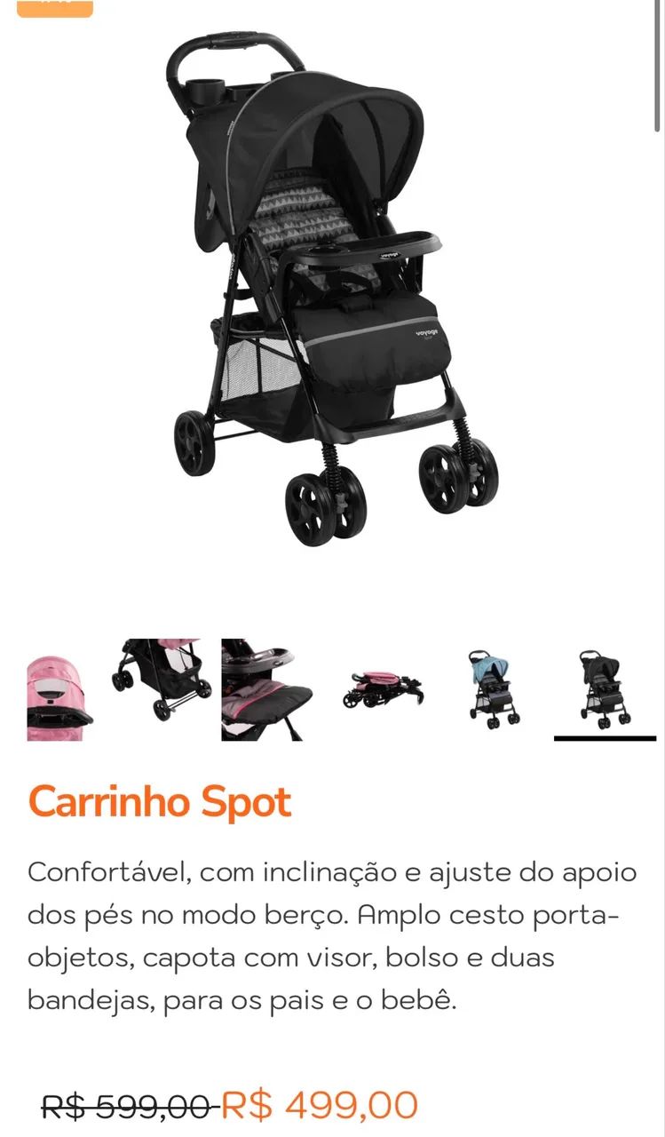 Carrinho de bebê em ótimo estado - Foto 3
