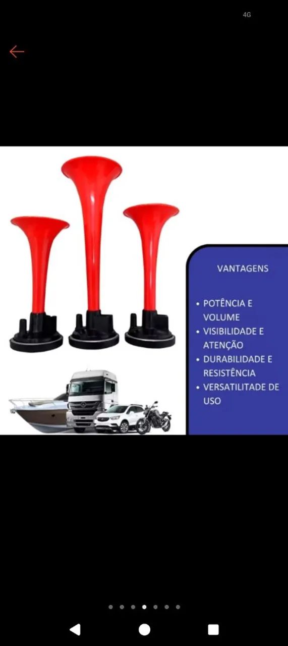 Buzina de 3 cornetas para caminhão ? - Foto 3