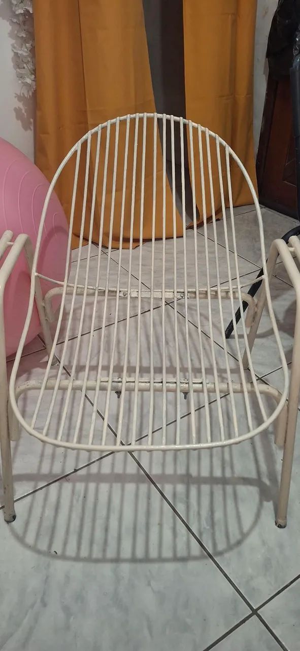 2 cadeiras de ferro super resistente  - Foto 4