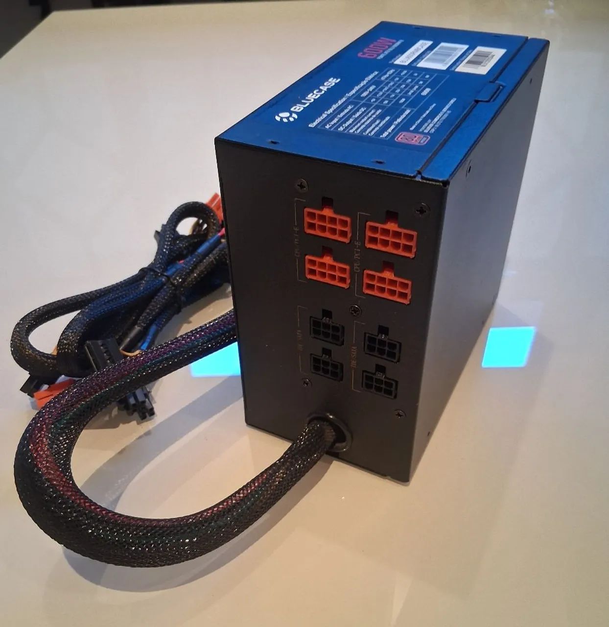 FONTE BLUE ASE 600W SEMI-MODULAR SEMINOVA - Foto 2