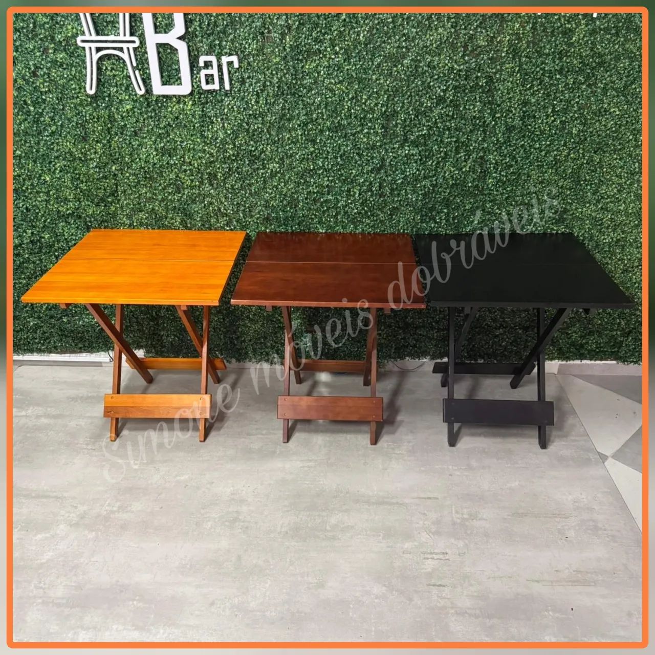 Mesa dobrável bar e restaurante 