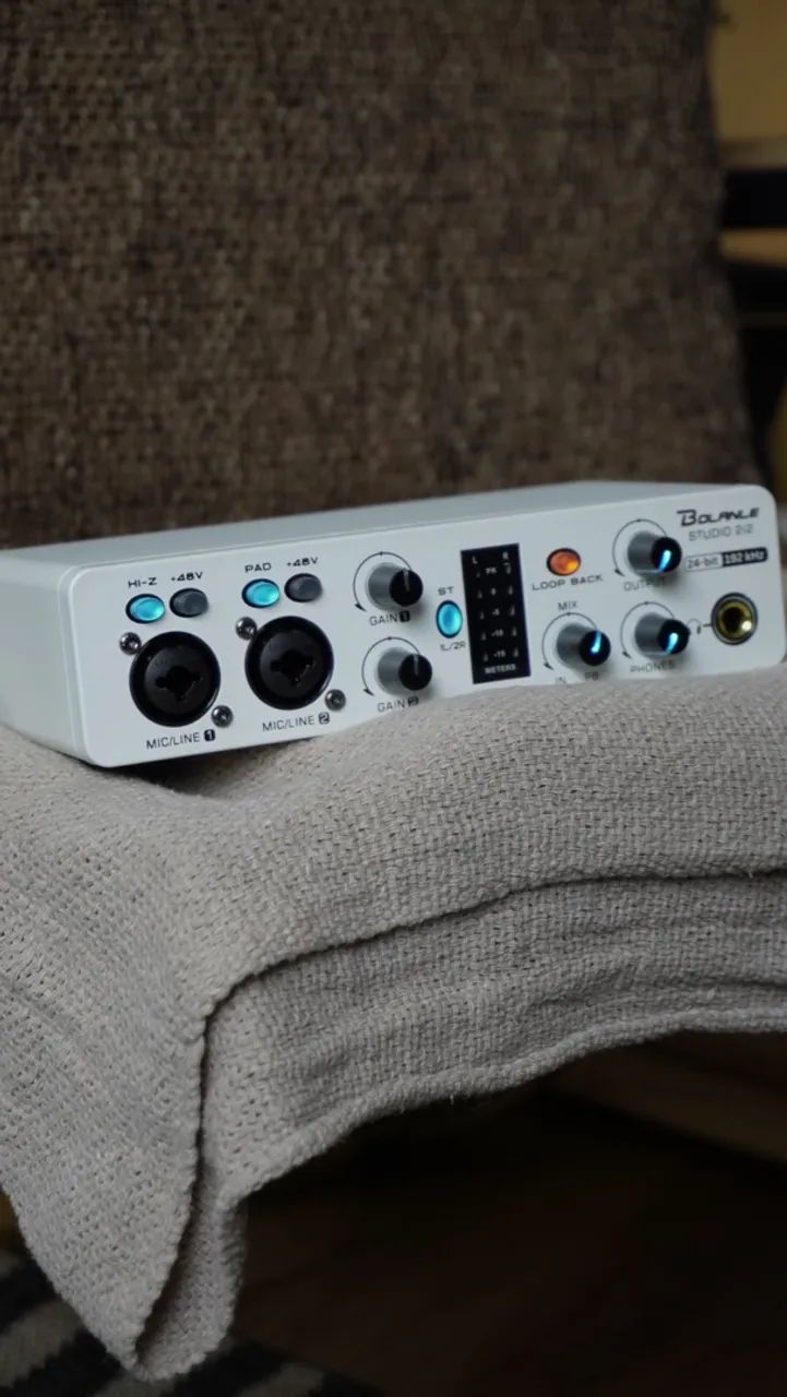 Interface de áudio Bolanle Studio 2i2 192kHz - Foto 4