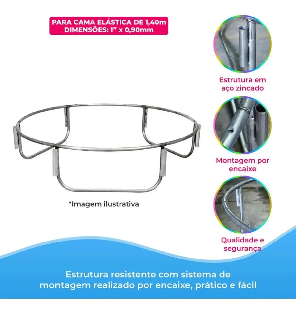 Cama elástica de 1,40 m - Foto 5