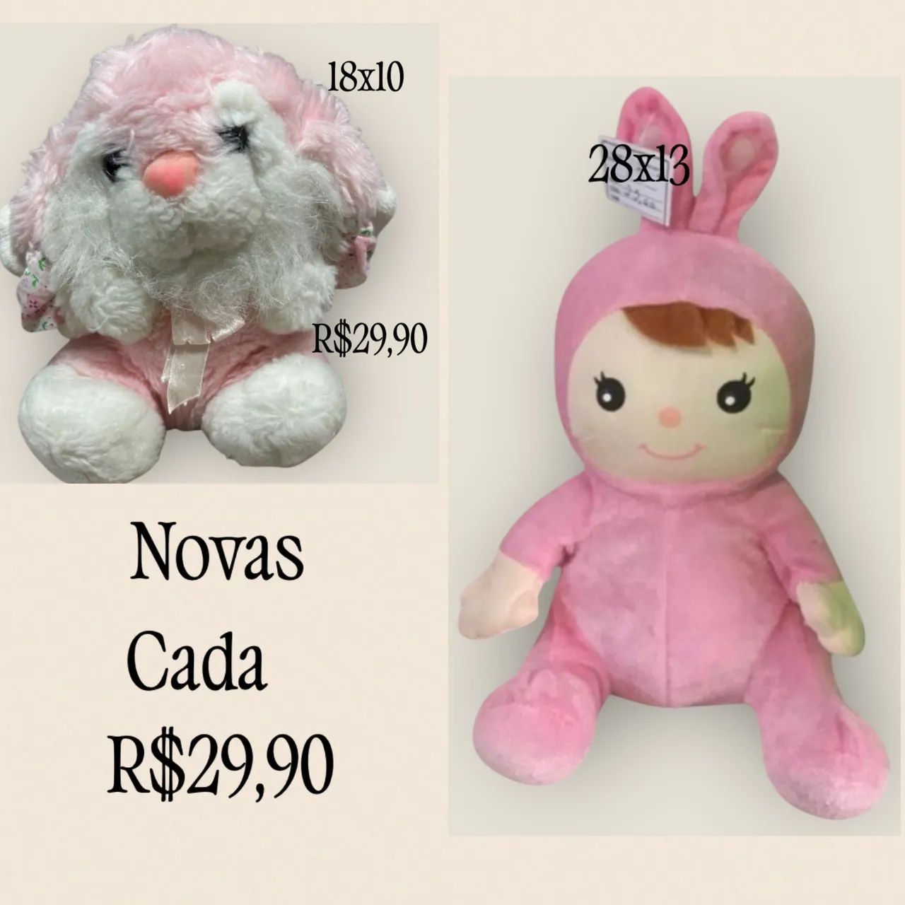 Pelúcias Originais NOVAS a partir de R$25, últimas peças