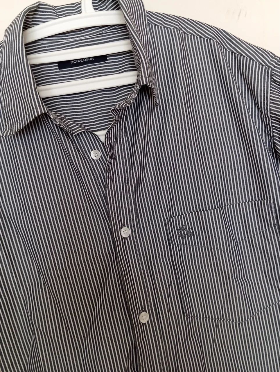 Camisa masculina nova em algodão clássico  - Foto 4