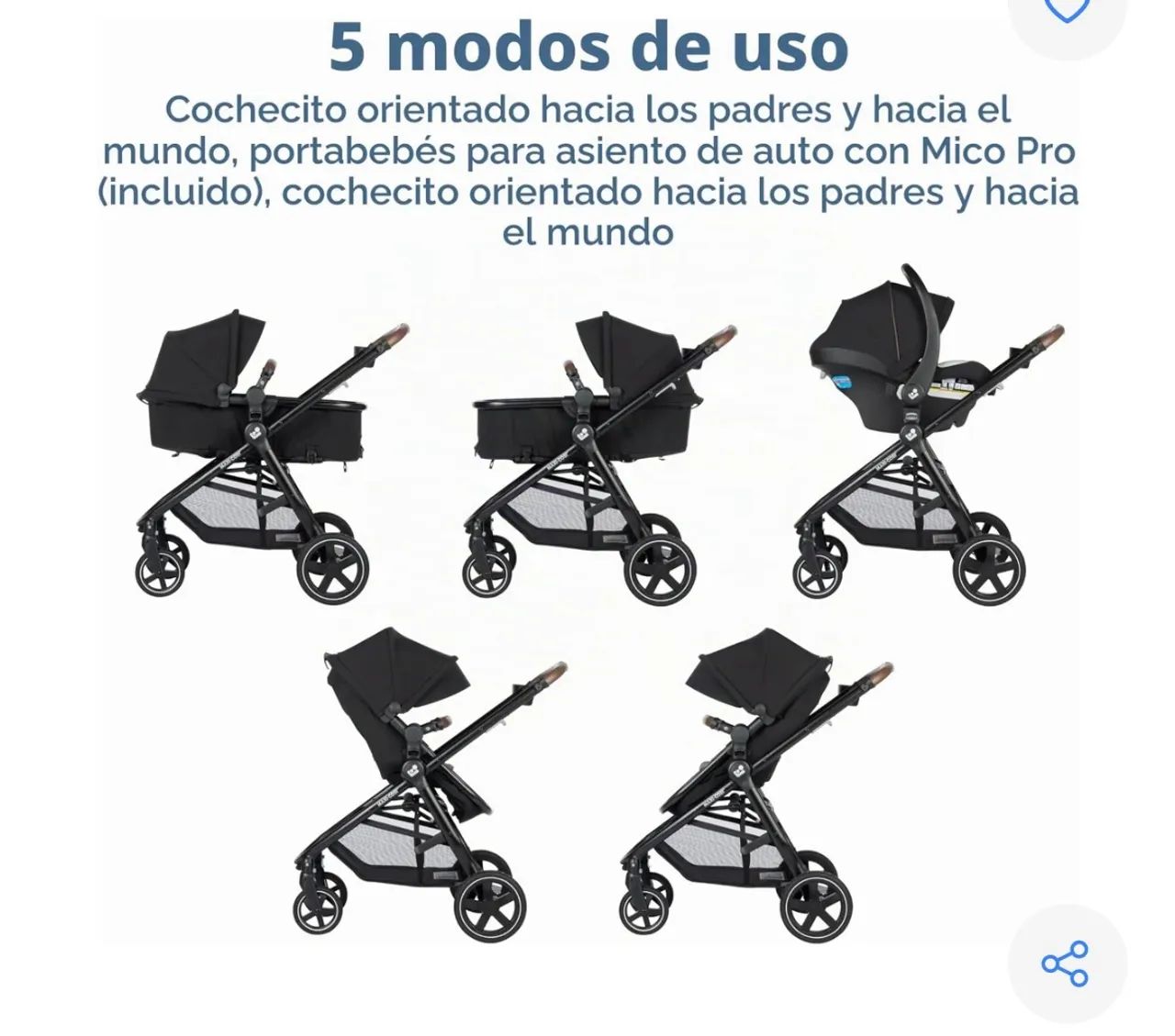 Carrinho de Bebê + Bebê conforto  - Foto 5