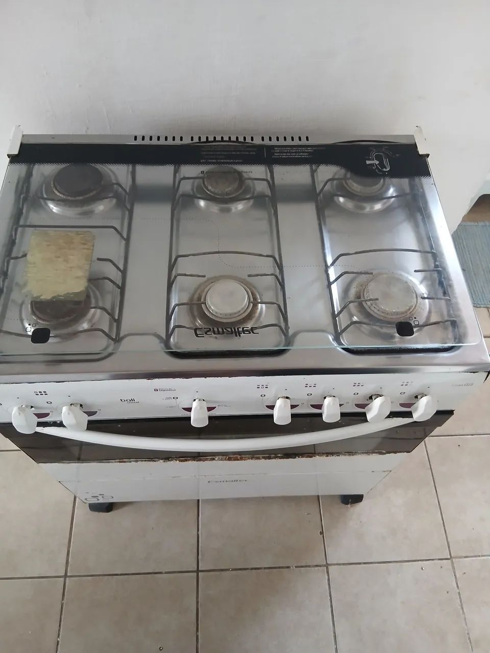 Fogão 6 bocas Esmaltec