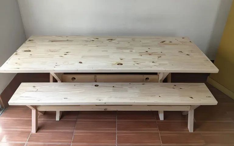 Mesas Rústicas para Varandas 2x80  ( NOVAS ) - Foto 2