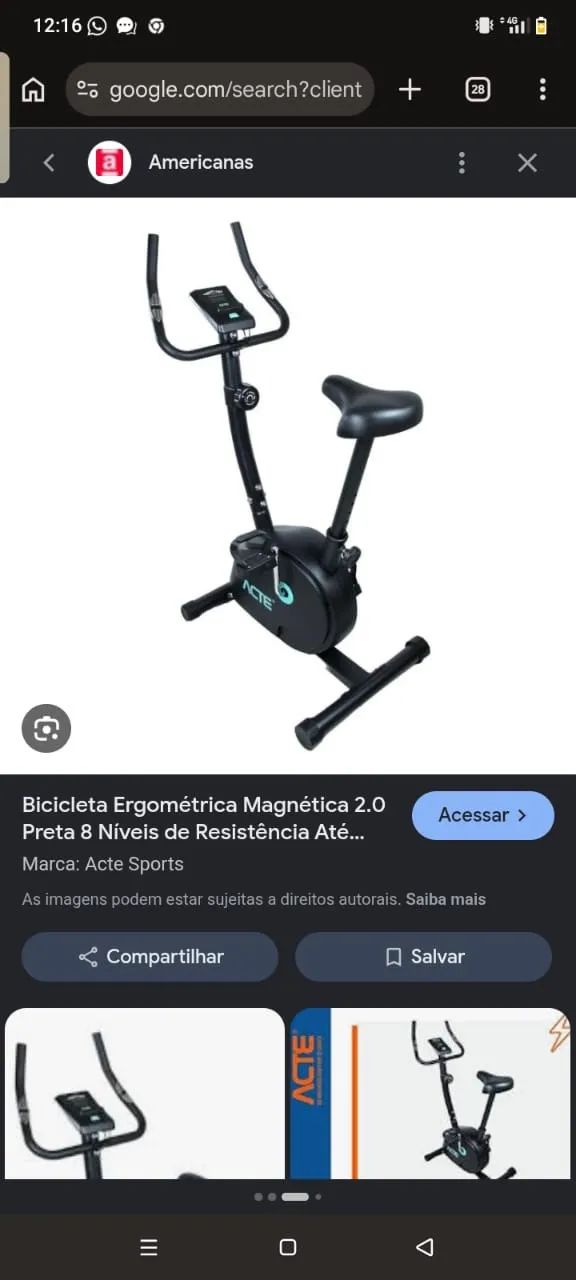 ? Bicicleta Ergométrica Acte Sports - Pouco uso - Foto 4