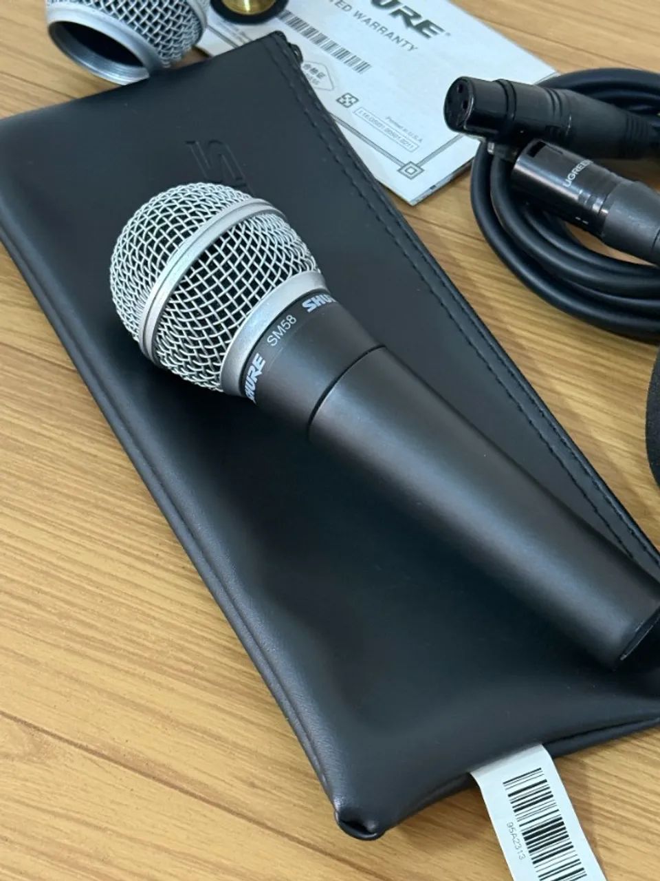 Microfone Shure SM58 Original + Cabo XLR + Bag - Excelente Estado - Foto 3