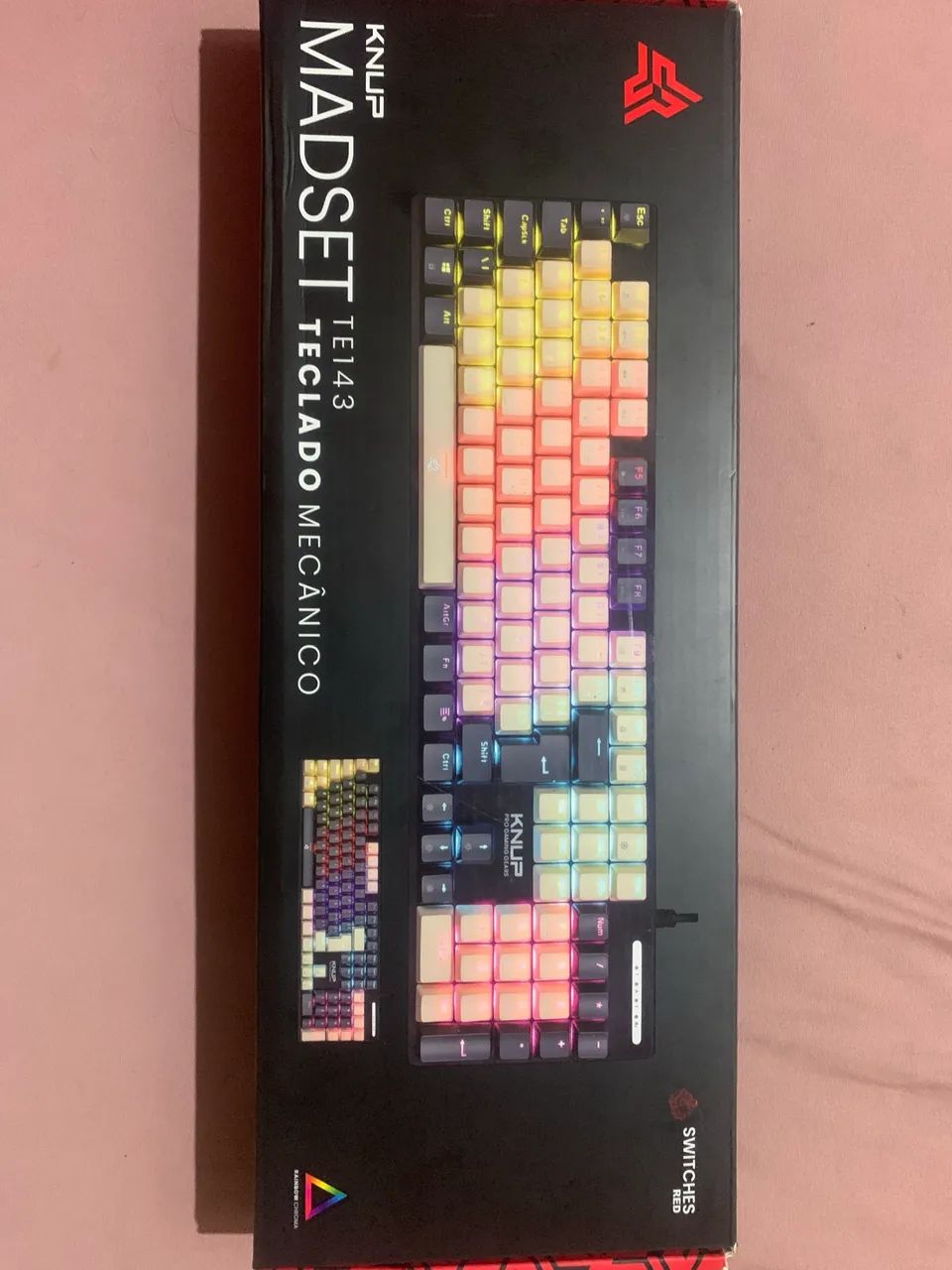 Teclado mecânico KNUP TE143 GAMER