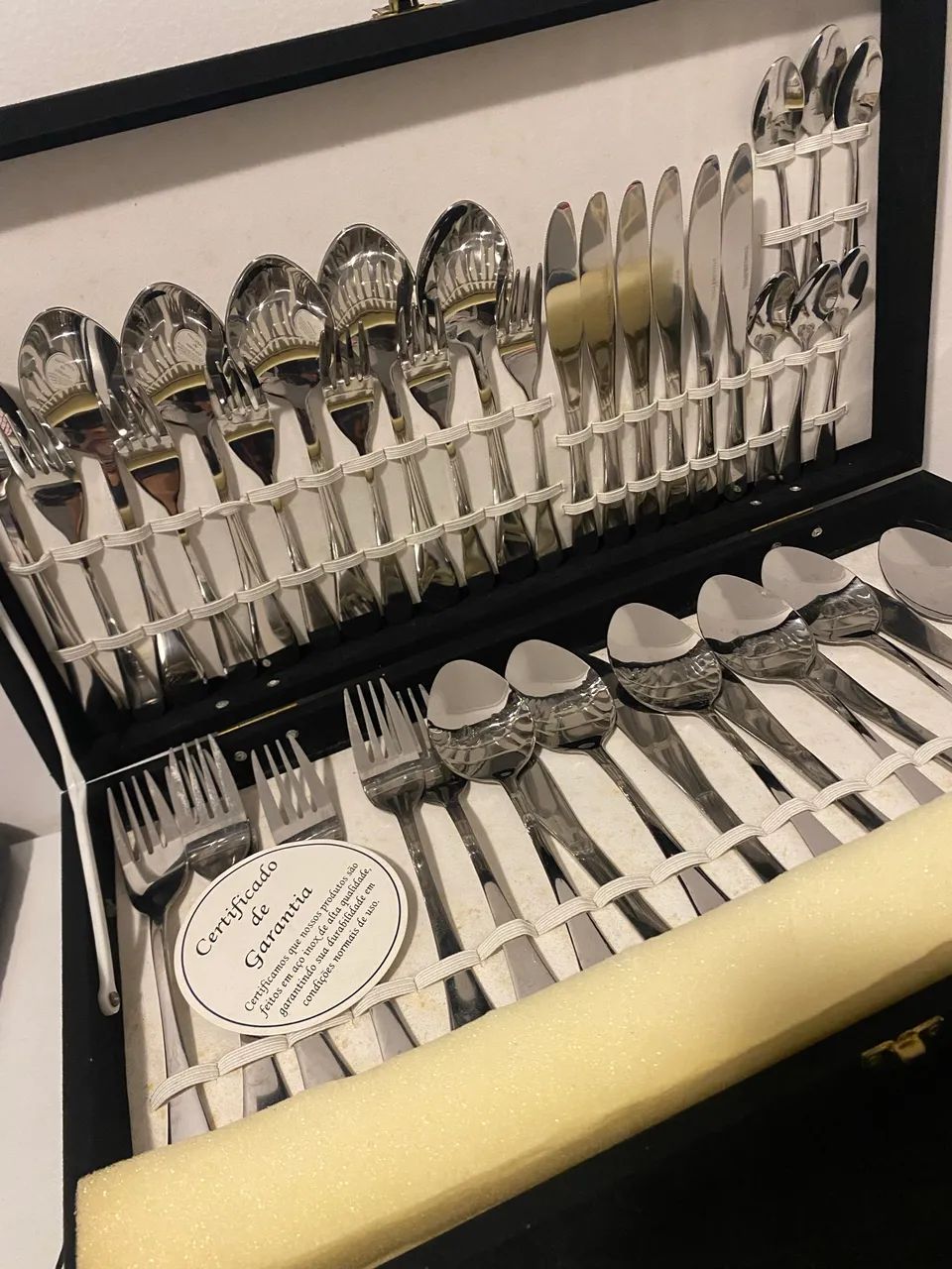 Faqueiro 42 peças inox nunca usado design italiano  - Foto 3