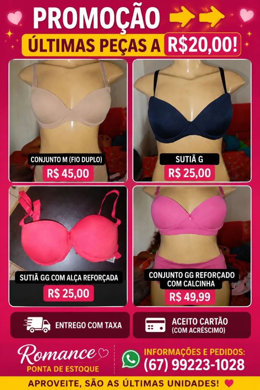Sutiãs Romance 