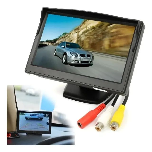 Monitor Automotivo Tft de Segurança Tela Auxiliar Lcd 4.3 Preto Rca - Loja Coimbra Entrega