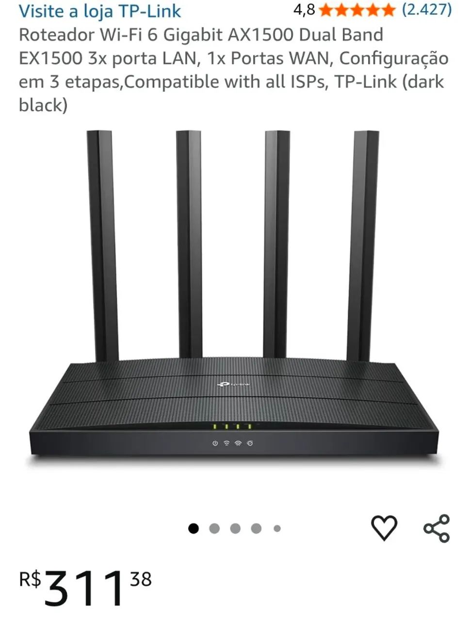 Roteador Wi-Fi 6 Tp-link - Foto 3