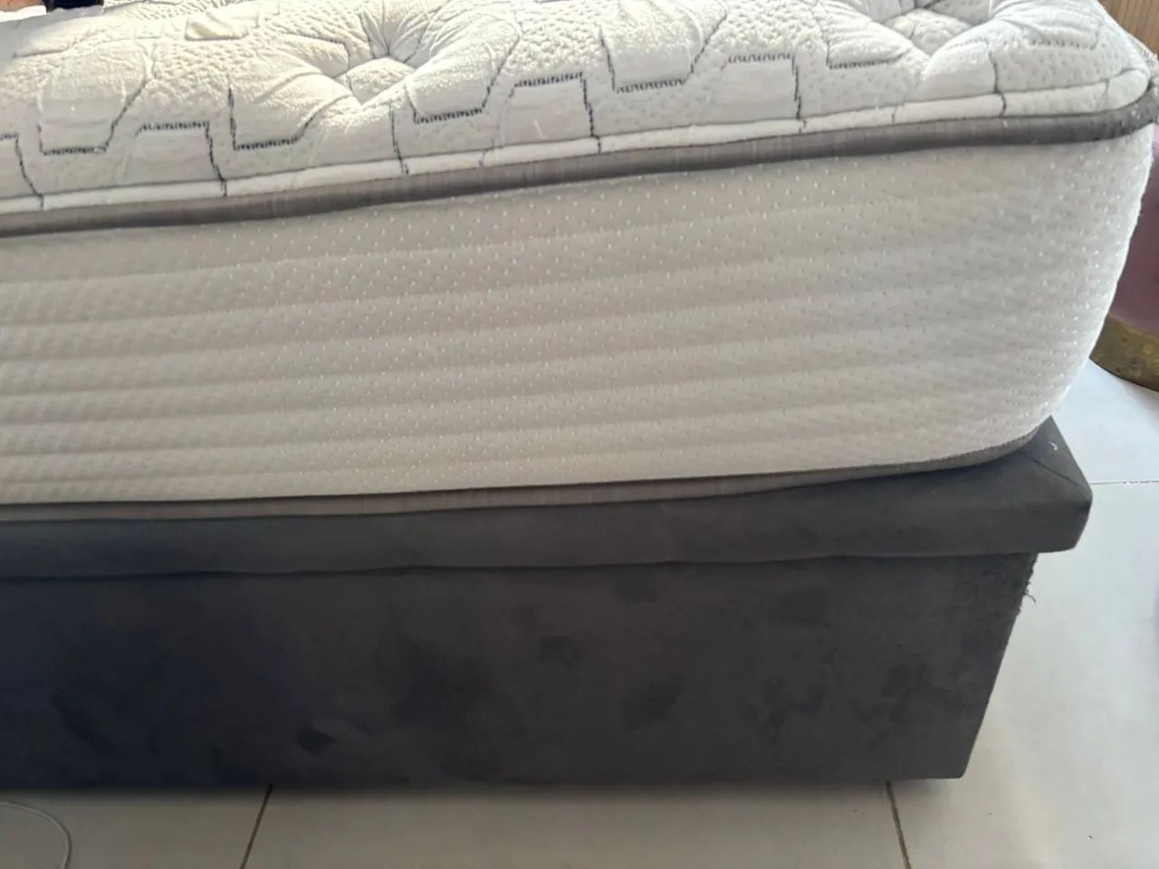 Cama baú casal padrão com Colchão  - Foto 6