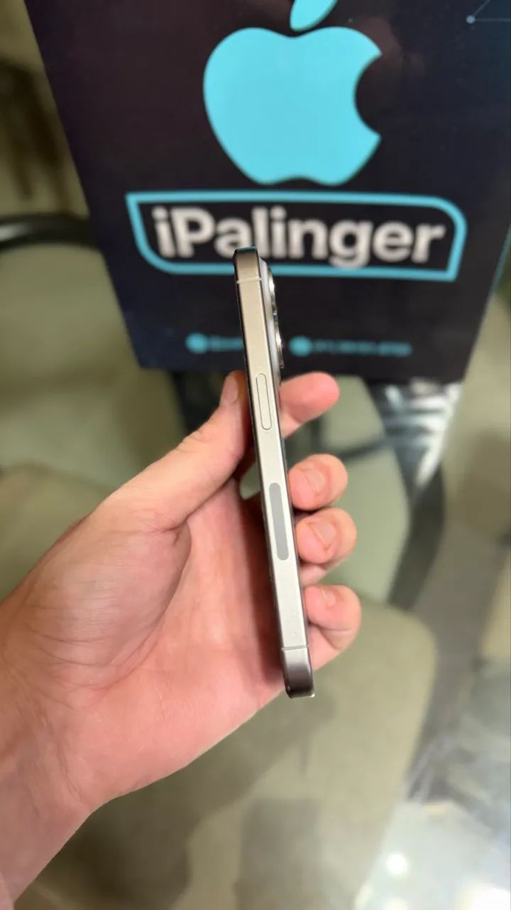 iPhone 15 Pro 128gb Natural Titanium - Impecável  - Foto 4