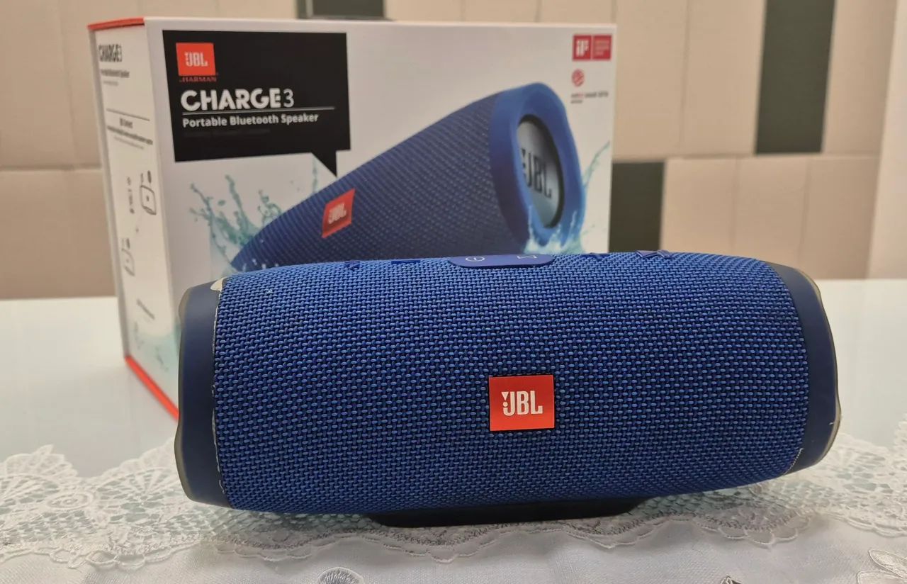 Jbl charge 3 original, com caixa, carregador e cabo