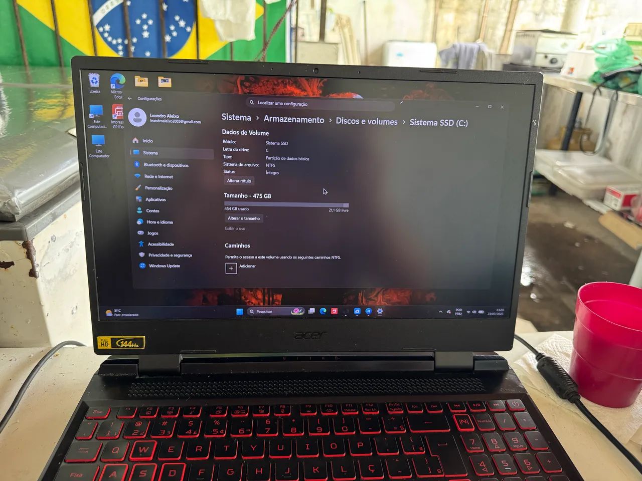 Notebook Acer Nitro 5 RTX3050 - Foto 2