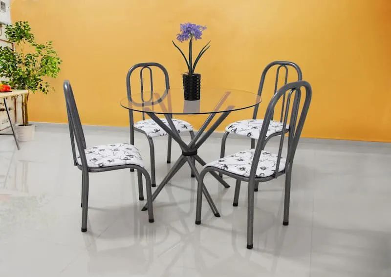 Excelente Oferta de Conjunto de Mesa com Tampo de Vidro  - Foto 3