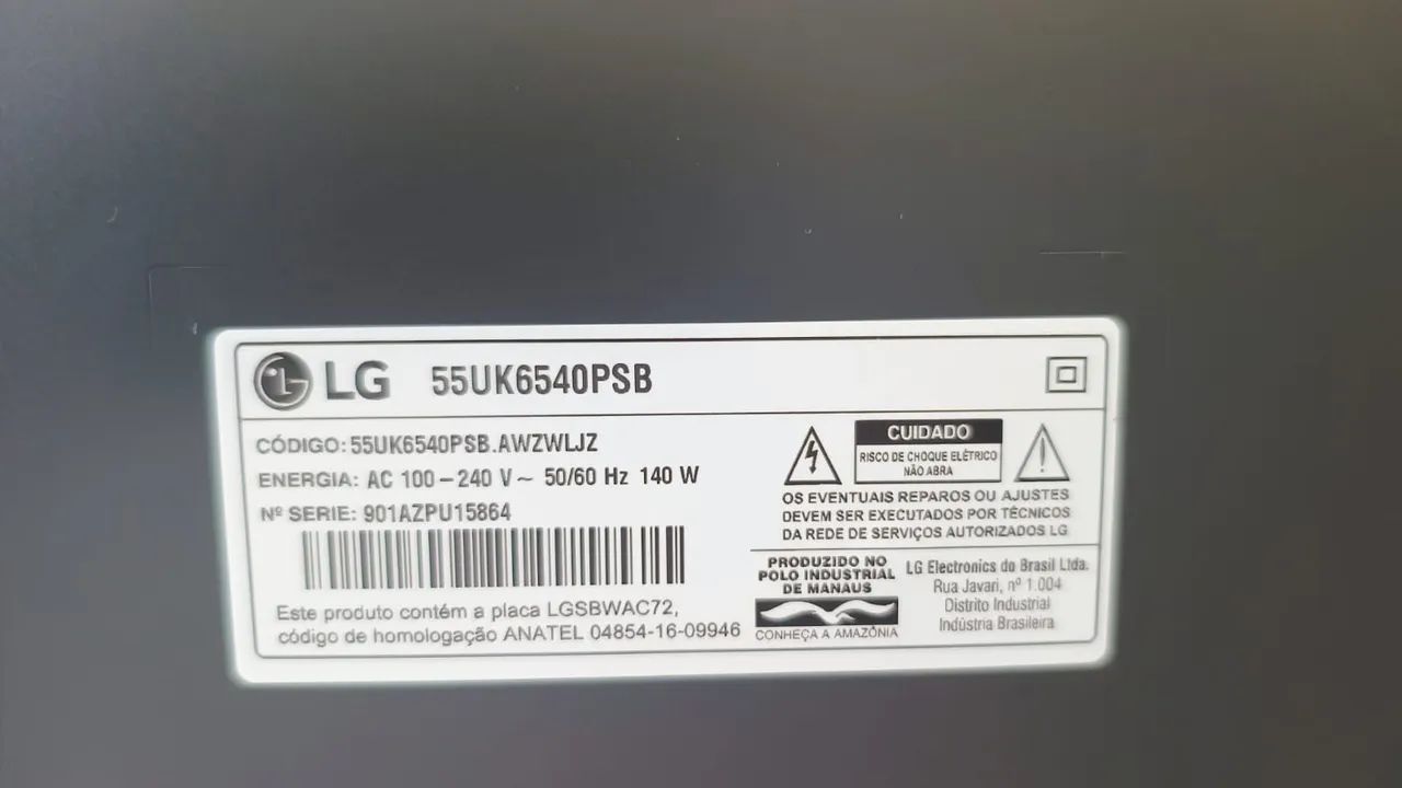 Tv lg 55 Polegadas com defeito no Estado!  - Foto 3