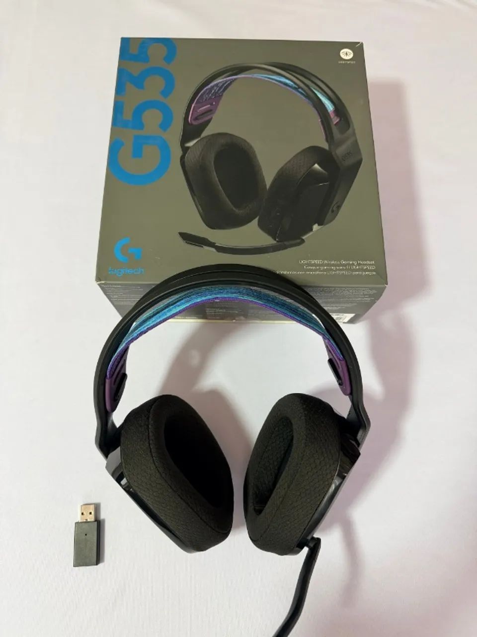 Headset Logitech G535 Lightspeed Sem Fio Preto