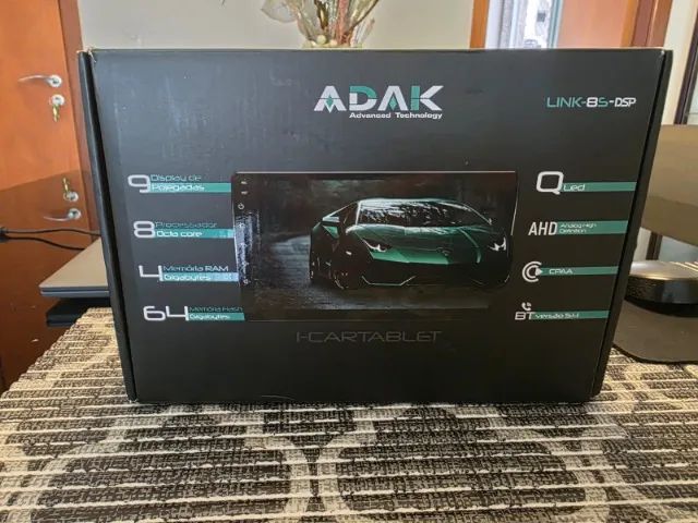 Central multimidia ADAK link 8S DSP 9 POLEGADAS PROC OCTA CORE