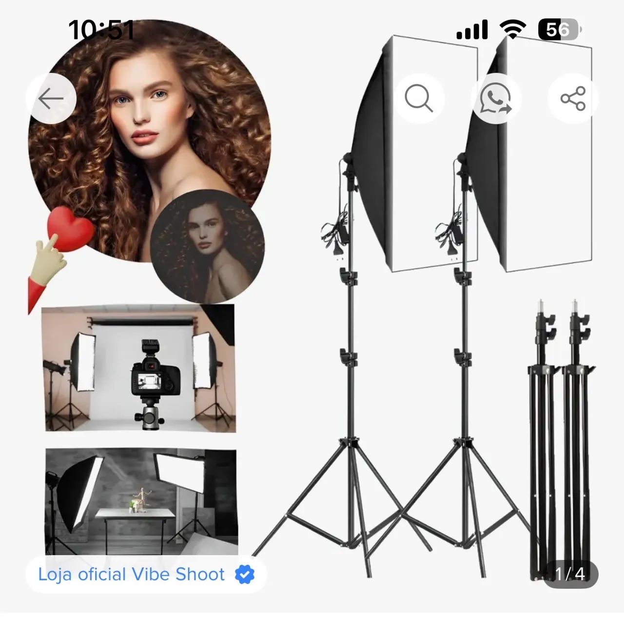 Softbox tripé kit com 2 - Foto 5