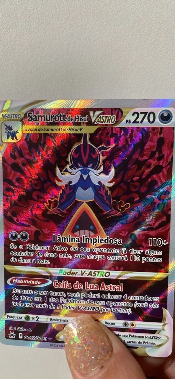 Samurott de Hisui-V-ASTRO (GG52/ GG70) ( Pokemon card )