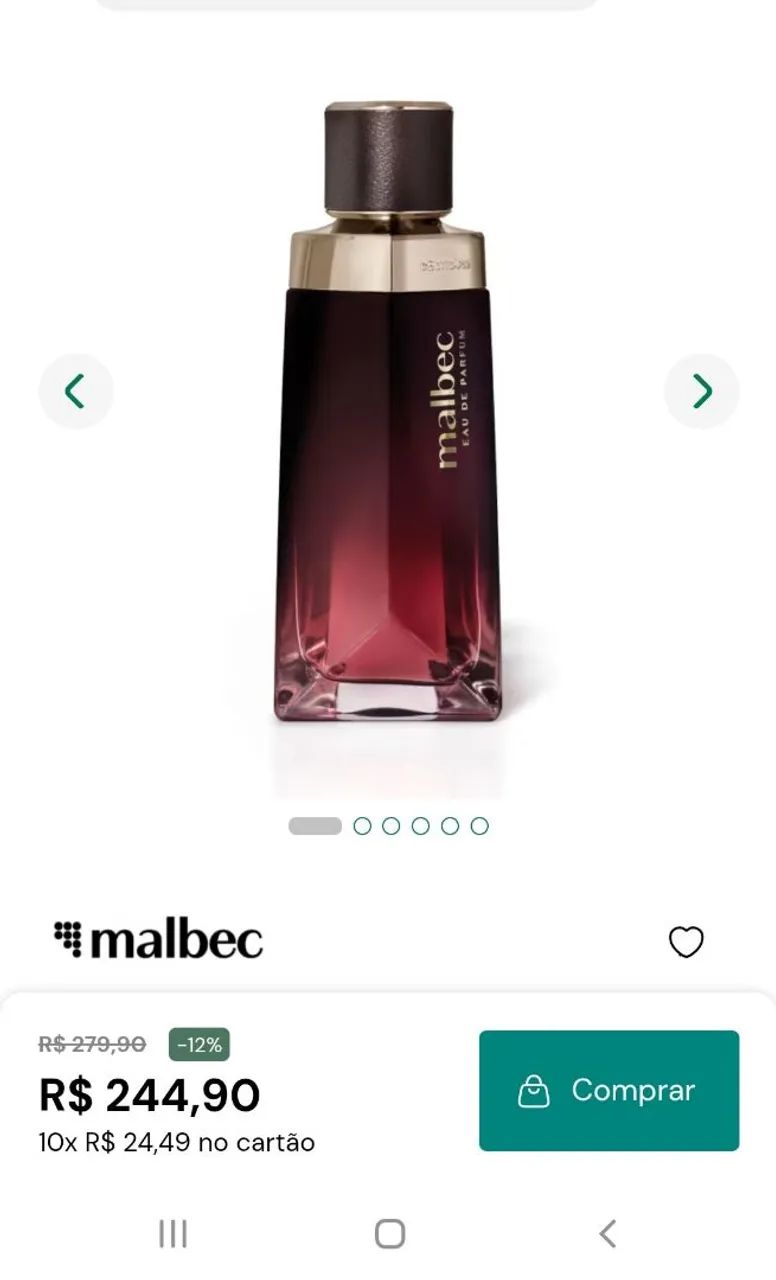 Malbec EAU DE PARFAN Lançamento 