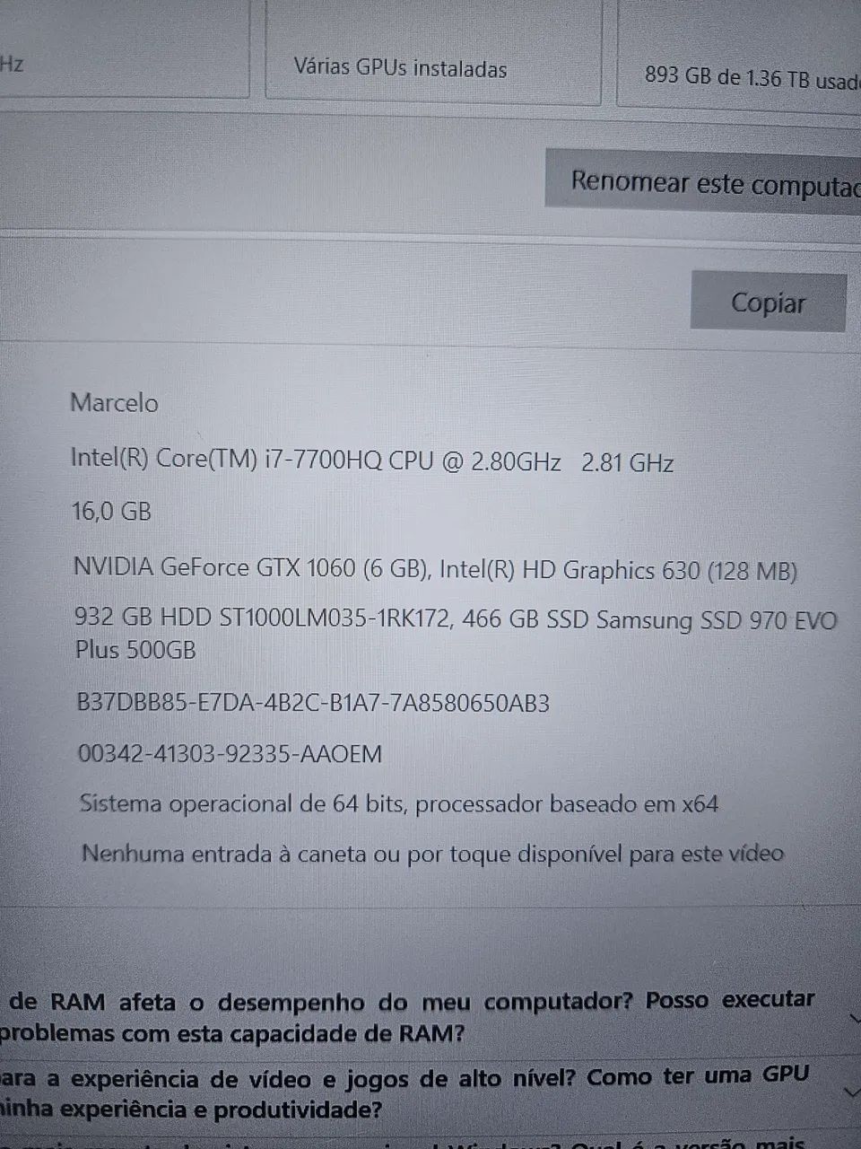 Notebook Samsung Odyssey