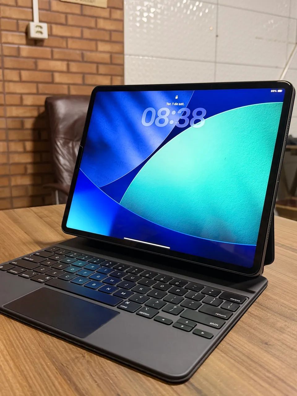 Ipad 11 pro 12.9 com teclado original  - Foto 4