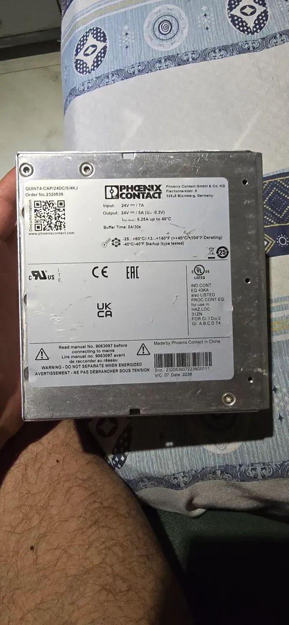 módulo de UPS (Unidade de Fonte de Alimentação Ininterrupta) Phoenix Contact QUINT-CAP k4 - Foto 2