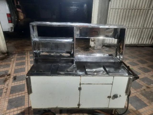 Carrinho para lanches e hot dog com espaço para chapa  - Foto 4