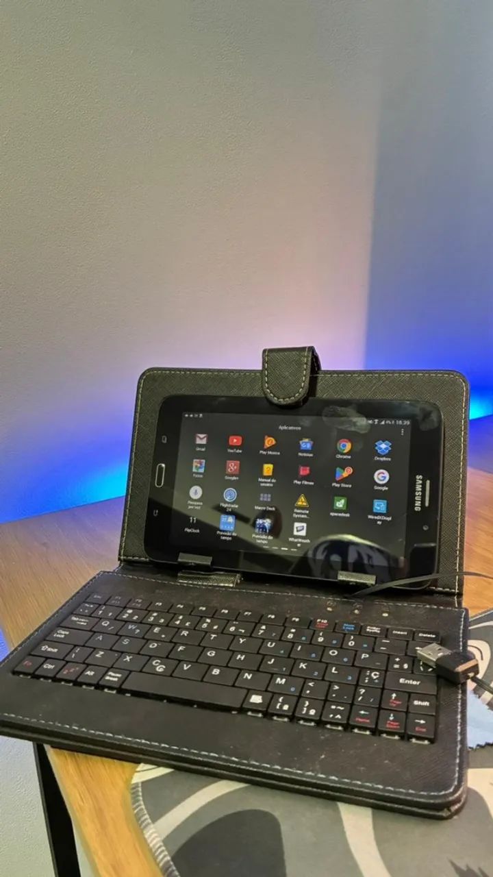 Tablet Sansung estudos + teclado - Foto 2
