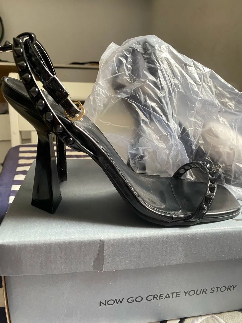 Sandália preta nova  - Foto 3