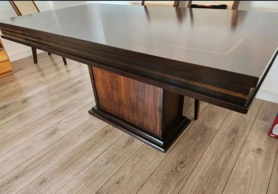 Mesa de jantar de mogno com 6 cadeiras  - Foto 2