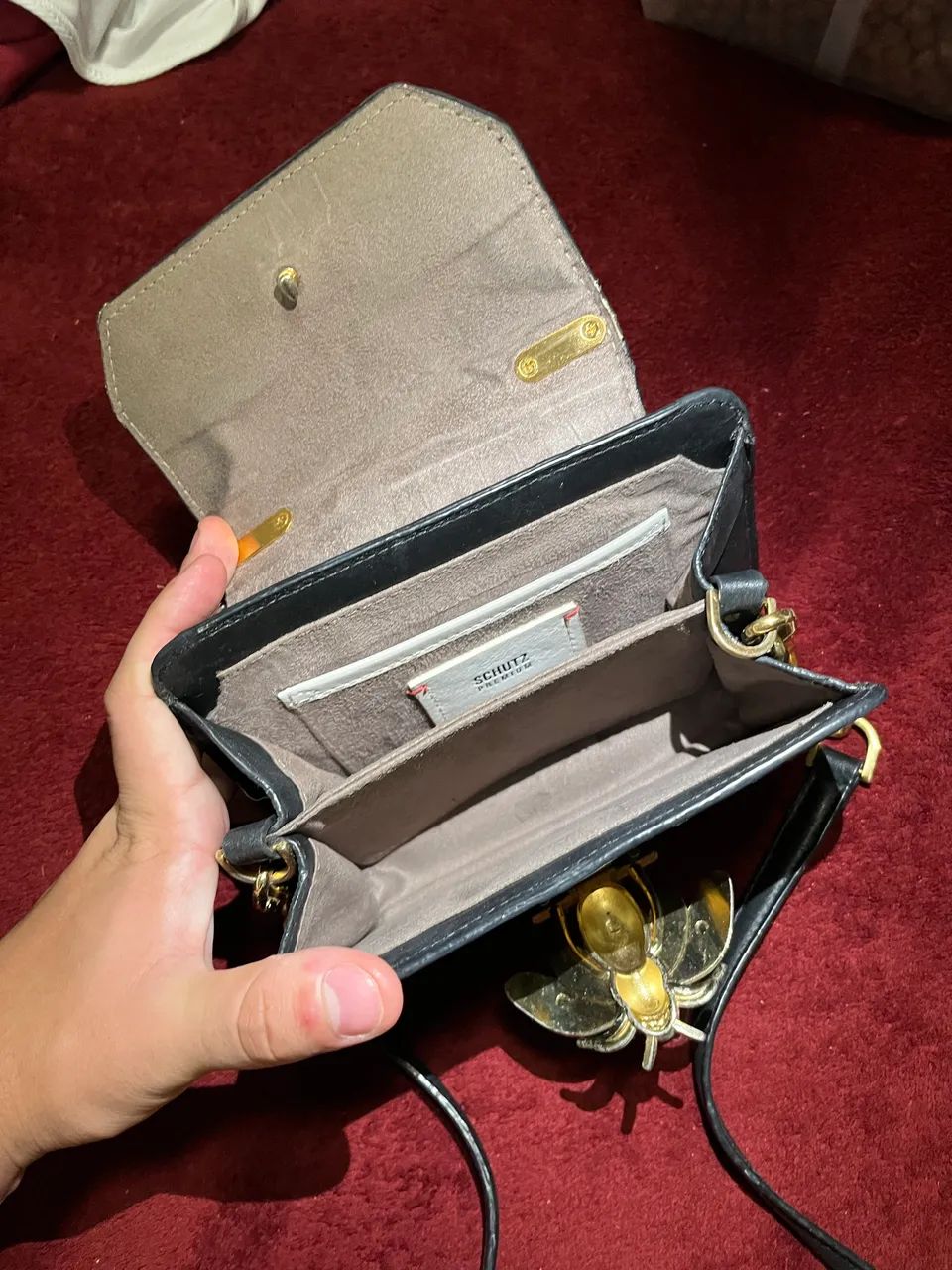 Bolsa schutz com alça de madeira - Foto 5